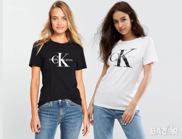  Тениска Calvin Klein принт,модели цветове и размери , снимка 2 - Тениски - 29429431