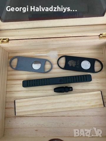 Хумидор със стъклен капак за пури, снимка 2 - Колекции - 54224814