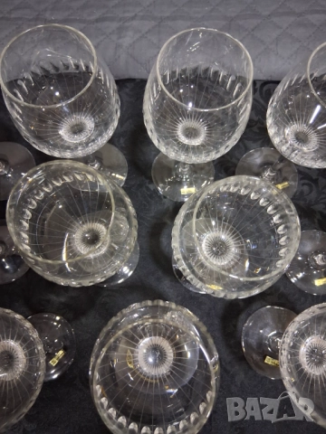 Комплект 12 чаши немски кристал WMF, снимка 3 - Антикварни и старинни предмети - 51937744