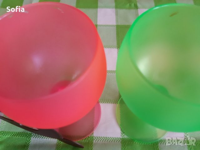 Комплект за двама : 2 неонови чаши за напитка + форма сърце за декорация на напитки, снимка 4 - Чаши - 31891766