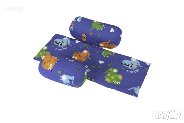 Предпазна опора SomnArt с водоустойчиво одеяло за бебета, динозаври, снимка 1 - Спално бельо и завивки - 42179664