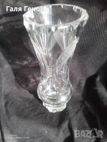 Кристална ваза , снимка 3 - Вази - 53876053