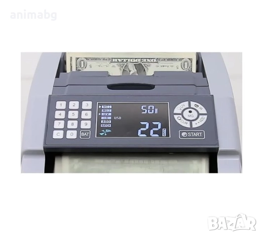 ANIMABG Преносима машина за броене на пари с вградена батерия UV, MG, IR, снимка 2 - Друга електроника - 51787438
