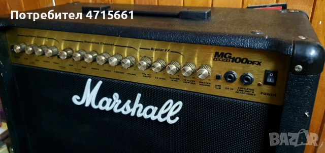 Marshall MG100 DFX китарно комбо усилвател 100 ватов с вградени ефекти , снимка 3 - Китари - 53180477