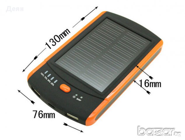 Соларна Външна Батерия 6000mAh, снимка 12 - Външни батерии - 30912858
