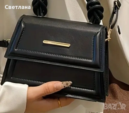 Стилна малка черна чанта 