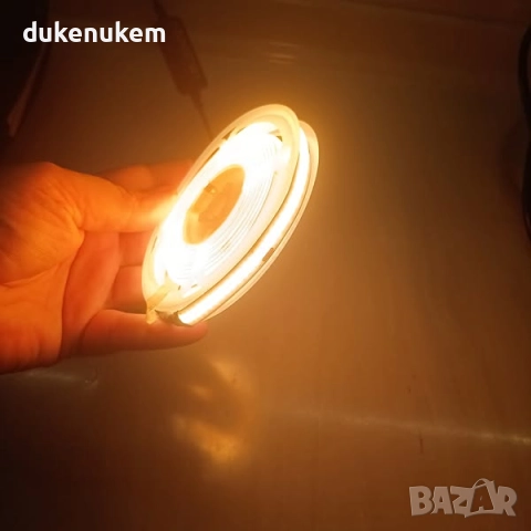 COB LED лента 2 м топло бяла 2700K с дистанционно, снимка 10 - Лед осветление - 51603332