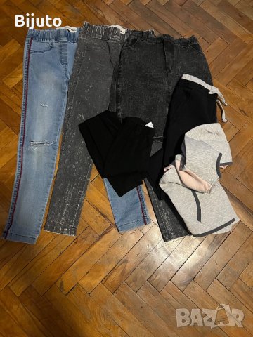 Лот от дрехи 140 раз.Клин,Дънкова пола, анцуг и 2 бр-дънки