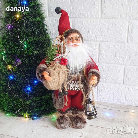 2593 Декоративна коледна фигура Дядо Коледа, 30см, снимка 1 - Декорация за дома - 35415479