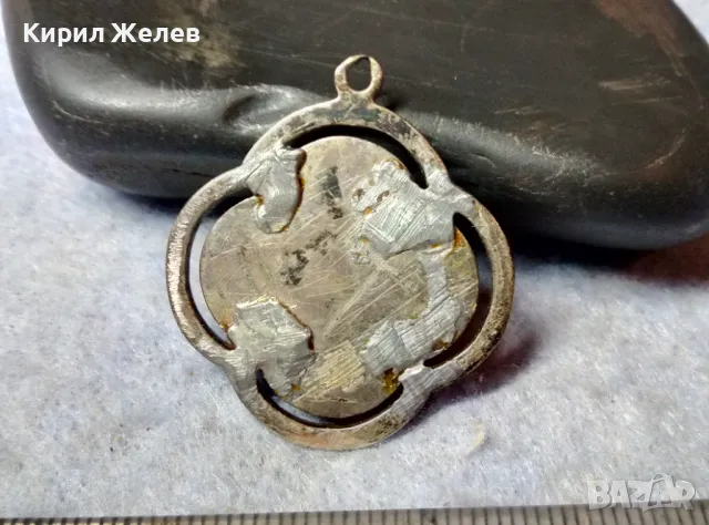 Старинна ЕМАЙЛИРАНА СРЕБЪРНА ИКОНКА ХУДОЖЕСТВЕНА РЪЧНА ИЗРАБОТКА РИСУВАНА ВИСОКА ПРОБА СРЕБРО 26466, снимка 11 - Антикварни и старинни предмети - 48818561