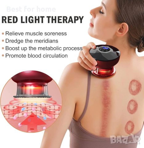 Смарт електрическа вендуза с подгрев -ROUDJER 12 режима, 12 температури, снимка 6 - Медицинска апаратура - 44456714