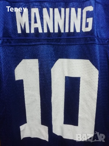 New York Giants Manning #10 Reebok Jersey NFL оригинална тениска фланелка Ню Йорк Манинг, снимка 3 - Тениски - 52961352