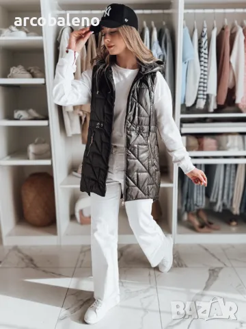 Дамска преходна ватирана жилетка OLINVIA, 2цвята , снимка 3 - Якета - 49055603