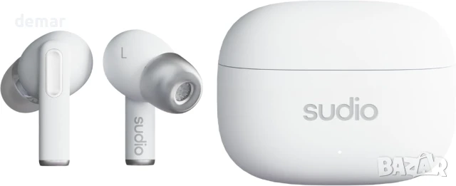 Безжични слушалки Sudio A1Pro Snow White In-Ear, Bluetooth, сензорно управление, IPX4
