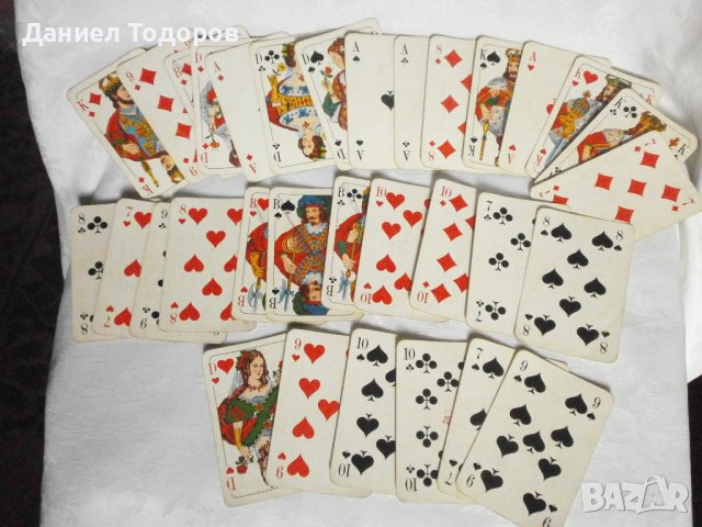 Стари Немски  Ретро Карти за Игра,Ретро Карти - 32 бр., снимка 1 - Карти за игра - 38631145