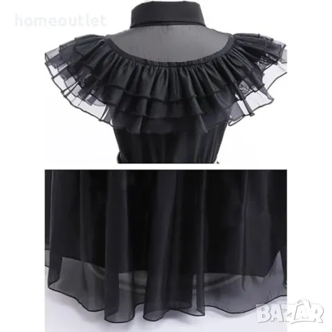 ПРОМОЦИЯ Комплект рокля + колан - WEDNESDAY ADAMS, различни размери, снимка 2 - Детски рокли и поли - 47678855