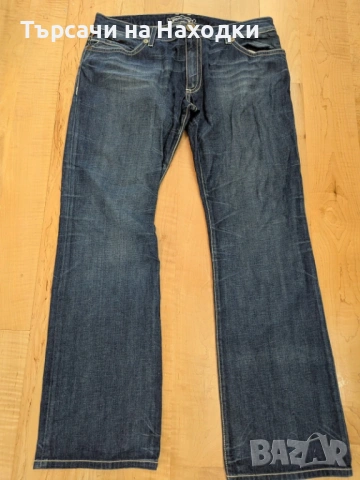 $229 Мъжки дънки Robin's Jean Mens Blue Denim Sz 38 W L 34 Red Cross Croco Made In USA street wear, снимка 3 - Дънки - 50871422