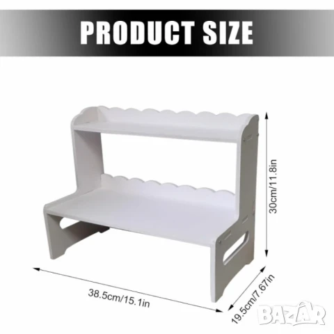 Двуслоен органайзер за плот – Идеален ред и стил във всяко пространство, снимка 2 - Други стоки за дома - 51063633