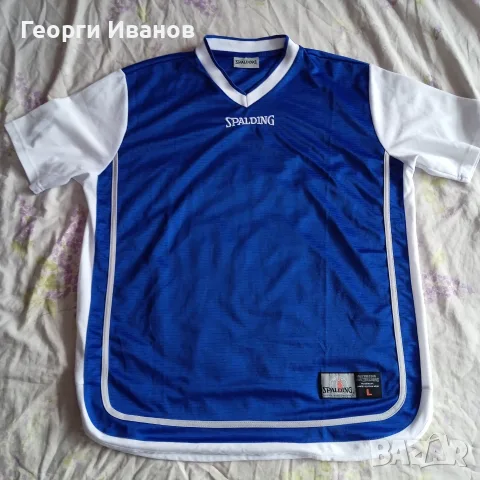 НОВА БЕЗ ЕТИКЕТ SPALDING XL ROYAL BLUE оригинална баскетболна тениска Сполдинг Loose Fit T-Shirt Tee