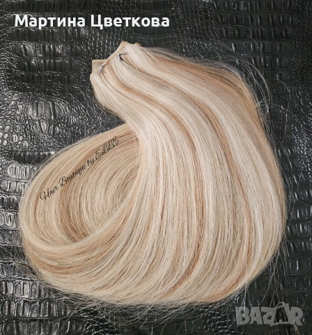 100 % Естествена славянска коса, снимка 4 - Аксесоари за коса - 53113656