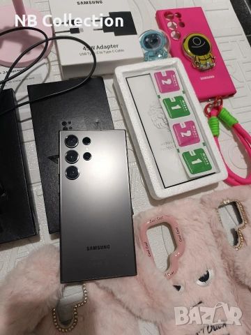 Смартфон Samsung Galaxy S24 Ultra 12GB RAM, 256GB, 5G, Titanium Black с Гаранция , снимка 2 - Samsung - 53927047