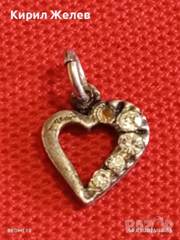 Сребърен медальон във формата на сърце ❤️ стил и елегантност 52663, снимка 7 - Колиета, медальони, синджири - 53051508
