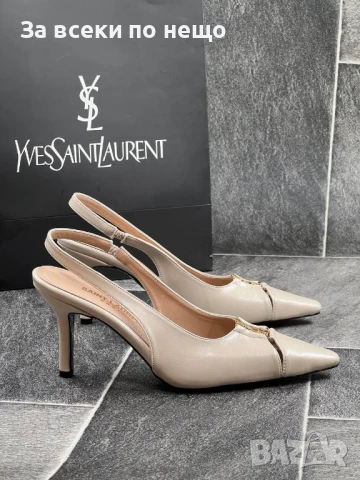 Yves Saint Laurent Дамски Бежови Обувки на Ток YSL Код E757, снимка 3 - Дамски обувки на ток - 51315015