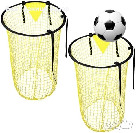 Нови 2 броя футболни мрежи за горни ъгли – тренировка на точност деца