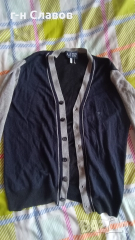 Жилетка ARMANI мъжка, S/M, снимка 9 - Пуловери - 52686455