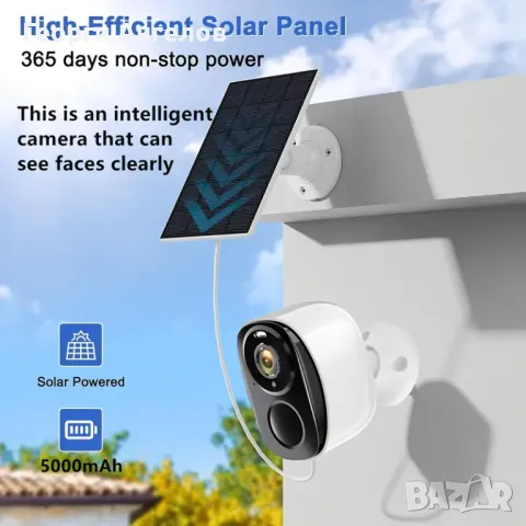 Соларна wifi камера с батерия - solar battery wifi camera BW4, снимка 3 - Камери - 49608860