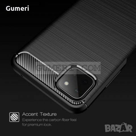 Samsung Galaxy A22 5G Противоударен Силиконов Гръб - Карбон, снимка 5 - Калъфи, кейсове - 33942921