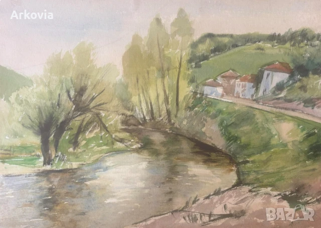 Стар Акварел , снимка 1