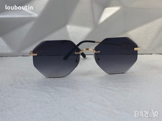Valentino дамски слънчеви очила Осмоъгълник с верижка синджир, снимка 8 - Слънчеви и диоптрични очила - 44701759