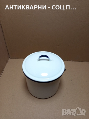 Соц Стара Емайлирана Съдинка За Мляко 3лт. , снимка 2 - Антикварни и старинни предмети - 51913736