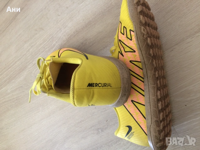 Жълти кожени маратонки NIKE., снимка 6 - Детски маратонки - 54309231