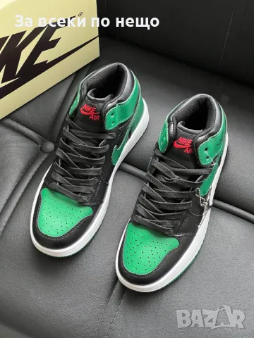 Nike Air Jordan Мъжки Зелени Маратонки👟Мъжки Спортни Обувки Найк Еър Джордан👟Кецове Код E301, снимка 3 - Маратонки - 50415832