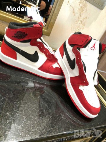 Nike Air Jordan 1 High Top унисекс кецове висок клас реплика, снимка 3 - Кецове - 37960603