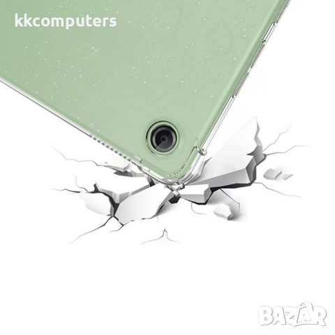 Калъф с Протектор за Lenovo Tab One TB-305FU / Tab K9, Прозрачен TPU, Ударозащитен с 4 Подсилени Ъгъ, снимка 3 - Калъфи, кейсове - 51995019