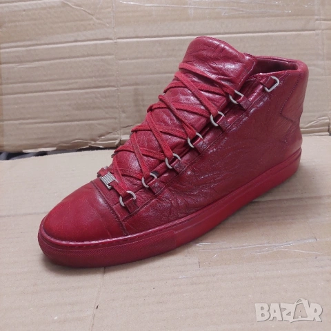 оригинални Balenciaga Arena High-Top Burgandy Red номер 46 ,5 сникърси / маратонки / кецове , снимка 9 - Маратонки - 52435596