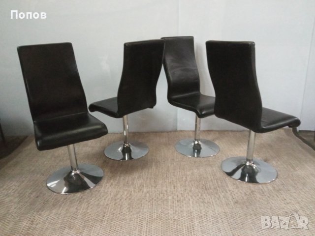 Офис столове естествена кожа, снимка 6 - Столове - 40512411