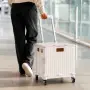 Сгъваема пазарска количка 45L с капак, 4 колела и регулируема дръжка – до 25 кг, снимка 2