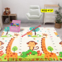 Сгъваемо детско килимче за игра, топлоизолиращо 180x200x1cm - Жираф и Цифри - КОД 4137, снимка 5