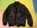 ''Jack & Jones''оригинално кожено яке-бомбър Л размер, снимка 1
