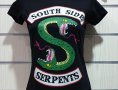 Нова дамска тениска с дигитален печат на сериала RIVERDALE, Southside serpents, снимка 9