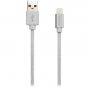 Кабел Lightning към USB CANYON CNS-MFIC3PW за iPhone 1m Сив Lightning to USB, снимка 2
