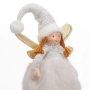 Коледна декоративна фигурка на ангел с пухкава пола, 69см, снимка 3