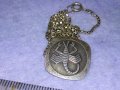 ЗОДИЯ СКОРПИОН СРЕБЪРЕН МЕДАЛЬОН СРЕБРО 925 FB със СТАРИННА СРЕБЪРНА ВЕРИЖКА СРЕБРО 835 ПРОБА 40572, снимка 4