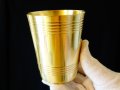Старинна чаша от месинг 9.5 см., снимка 1