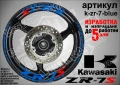 Kawasaki ZR-7S кантове и надписи за джанти, снимка 3