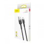 Кабел Micro USB към USB 1.5A 2m Baseus CAMKLF-CG1 - Черна оплетка Cable Micro USB - USB, снимка 3